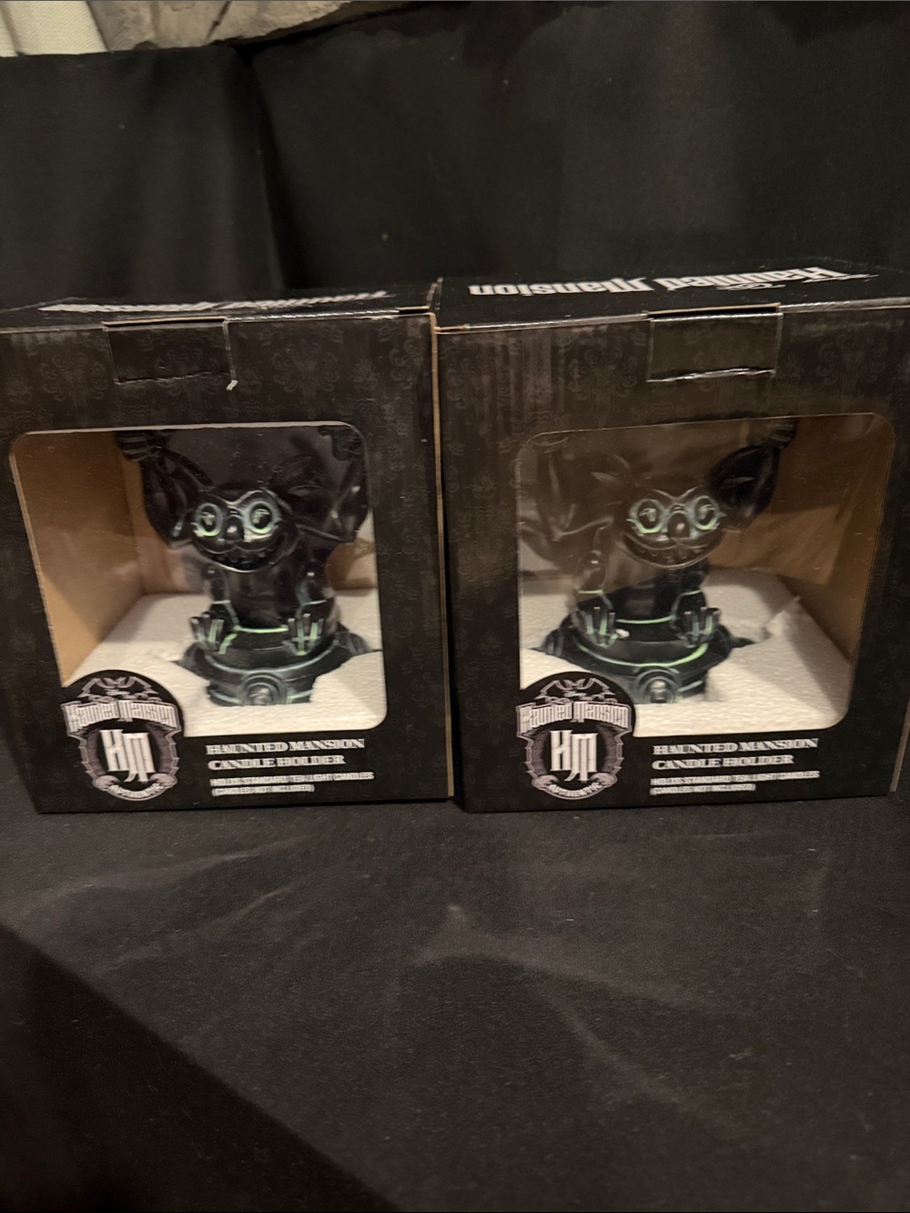 DISNEY'S Set Of Two The Haunted Mansion Gargoyle Tea Candle Holder - NEW IN BOX